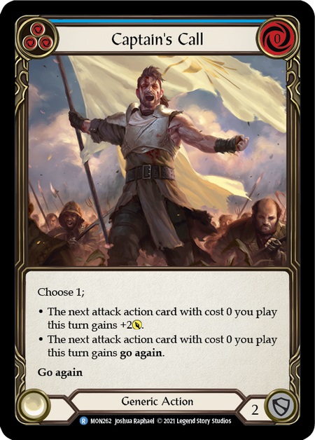 Captains Call (Blue) - Rainbow Foil - 1st Edition