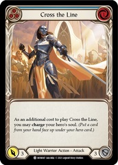 Cross the Line (Blue) - Rainbow Foil - 1st Edition