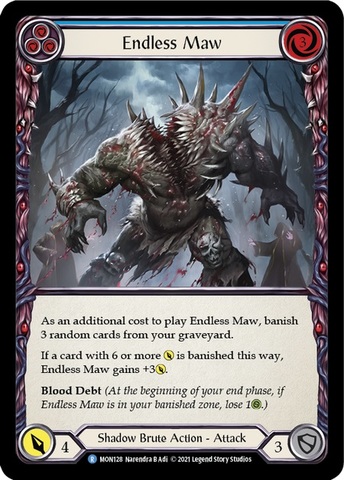Endless Maw (Blue) - Rainbow Foil - 1st Edition