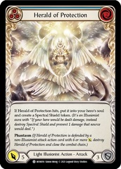 Herald of Protection (Blue) - Rainbow Foil - 1st Edition