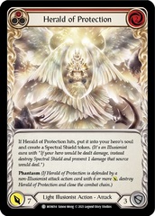 Herald of Protection (Red) - Rainbow Foil - 1st Edition