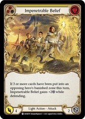 Impenetrable Belief (Yellow) - Rainbow Foil - 1st Edition