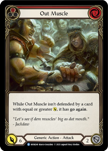 Out Muscle (Red) - Rainbow Foil - 1st Edition