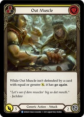 Out Muscle (Yellow) - Rainbow Foil - 1st Edition