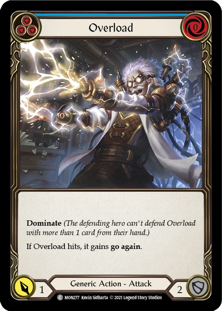 Overload (Blue) - Rainbow Foil - 1st Edition