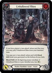 Unhallowed Rites (Red) - Rainbow Foil - 1st Edition