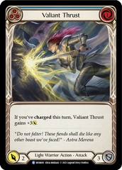 Valiant Thrust (Blue) - Rainbow Foil - 1st Edition