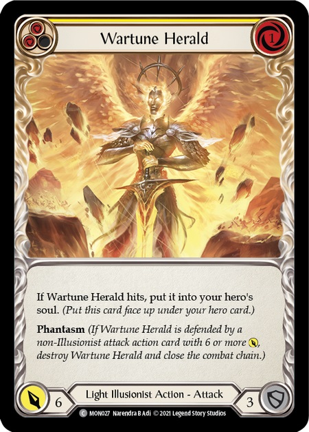 Wartune Herald (Yellow) - Rainbow Foil - 1st Edition