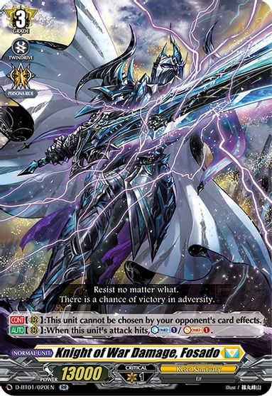Knight of War Damage, Fosado - D-BT01/020EN - RR