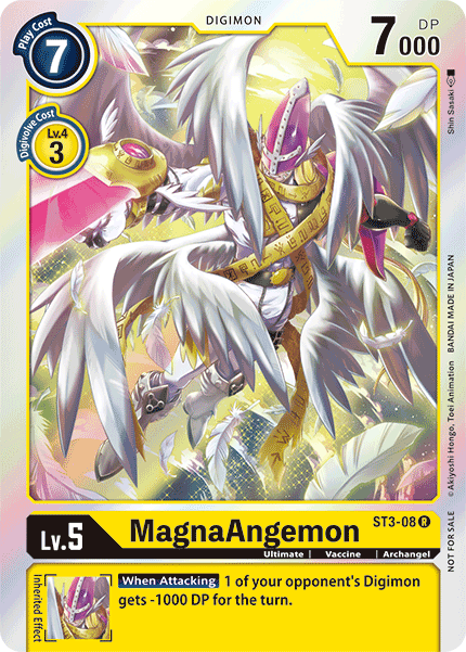 MagnaAngemon - ST3-08 - R (Great Legend Pre-Release) - Silver Foil MagnaAngemon - ST3-08 - R (Great Legend Pre-Release) - Silver Foil