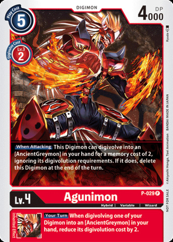 Agunimon - P-029 - P