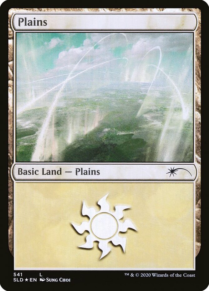 4x MTG Plains (541) - Foil, NM-Mint, English Secret Lair Drop
