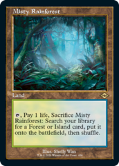 Misty Rainforest - Foil - Retro Frame