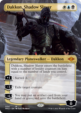 Dakkon, Shadow Slayer - Foil - Borderless