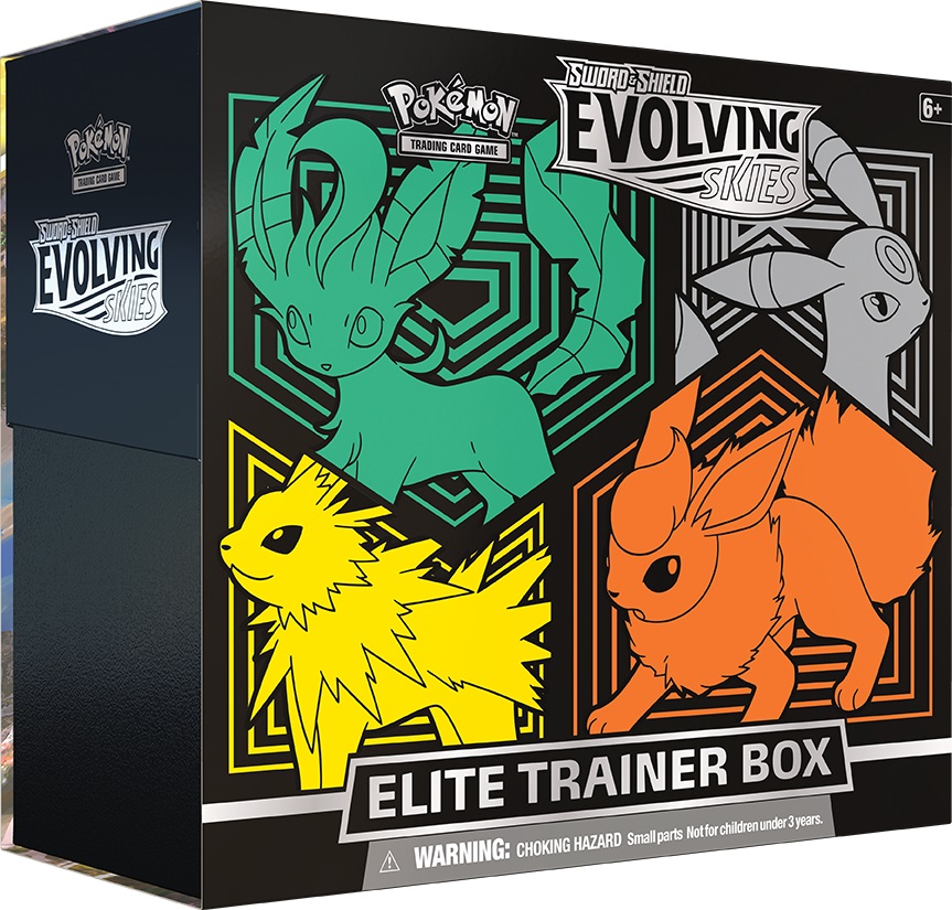 SWSH07 - Sword & Shield - Evolving Skies Elite Trainer Box - Leafeon, Umbreon, Jolteon, Flareon