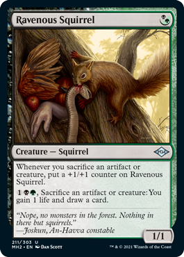 Ravenous Squirrel - Foil