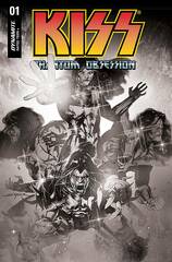 Kiss Phantom Obsession #1 Cvr K 40 Copy Incv Sayger B&W (STL195748)