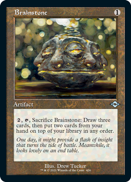 Brainstone - Foil Etched - Retro Frame