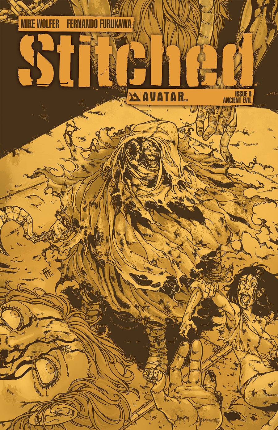 Stitched #8 Ancient Evil Var (MR) (STL194737)
