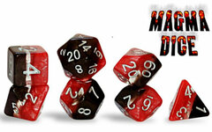 Gate Keeper Games Supernova 7-Die Set: Magma Dice