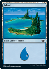 Island (483) - Foil Etched