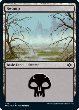 Swamp (486) - Foil Etched