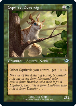 Squirrel Sovereign - Retro Frame