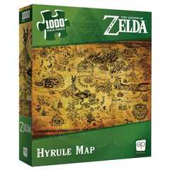 The Legend of Zelda Hyrule Map 1000 Piece Puzzle