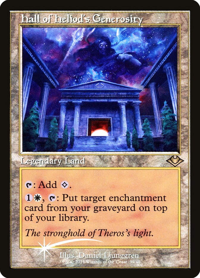 Hall of Heliods Generosity - Foil - Retro Frame Hall of Heliods Generosity - Foil - Retro Frame