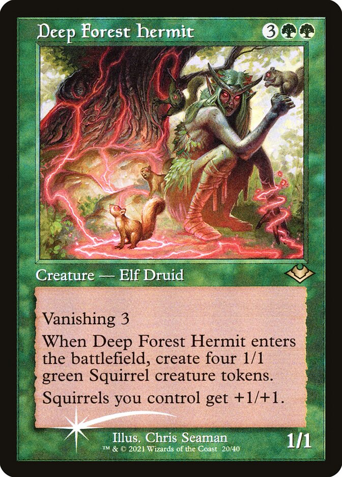Deep Forest Hermit - Foil - Retro Frame Deep Forest Hermit - Foil - Retro Frame