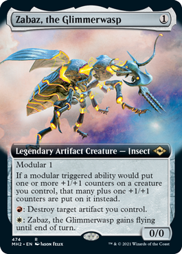 Zabaz, the Glimmerwasp (Extended Art)