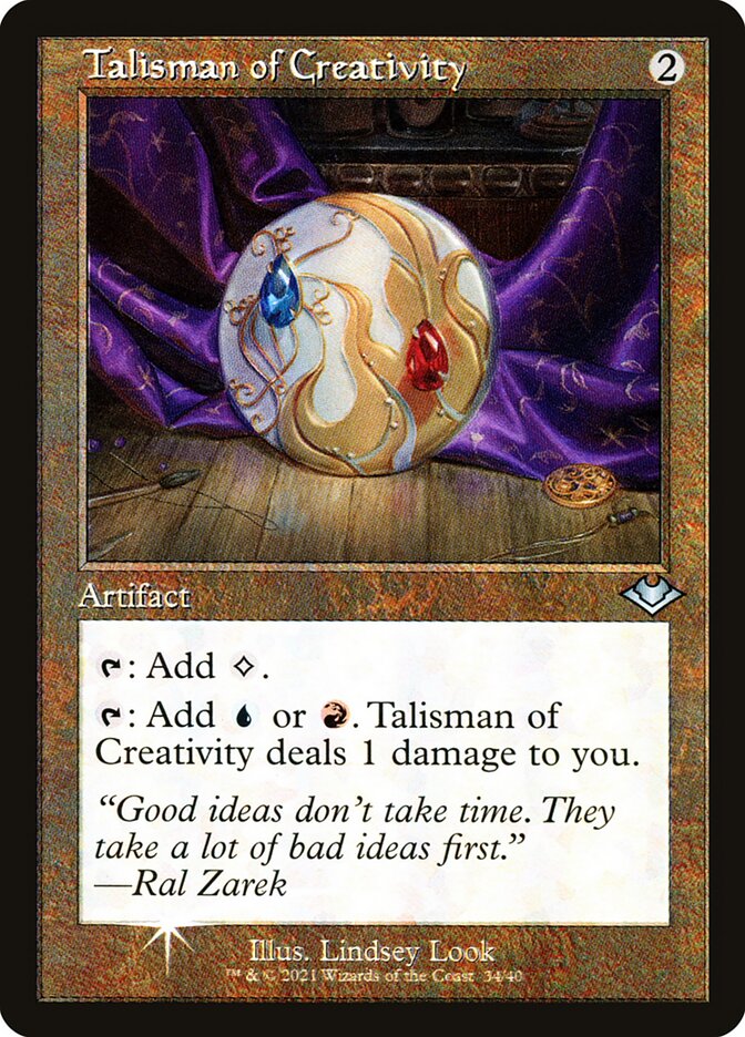 Talisman of Creativity - Foil Etched - Retro Frame Talisman of Creativity - Foil Etched - Retro Frame