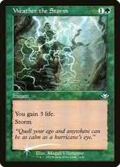 Weather the Storm - Foil - Retro Frame