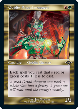 Goblin Anarchomancer - Foil - Retro Frame