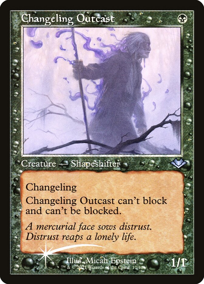 Changeling Outcast -- Retro Frame - Foil Etched
