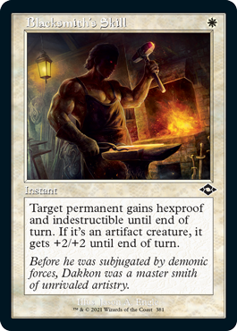 Blacksmiths Skill - Foil Etched - Retro Frame