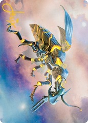 Zabaz, the Glimmerwasp (65/81) Art Card - Gold-Stamped Signature