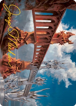 Silverbluff Bridge Art Card - Gold-Stamped Signature