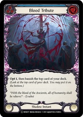 Blood Tribute (Blue) - Rainbow Foil - Unlimited Edition