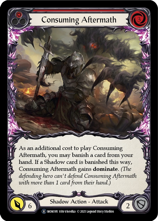 Consuming Aftermath (Red) - Rainbow Foil - Unlimited Edition