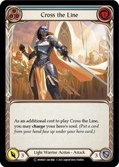 Cross the Line (Blue) - Rainbow Foil - Unlimited Edition