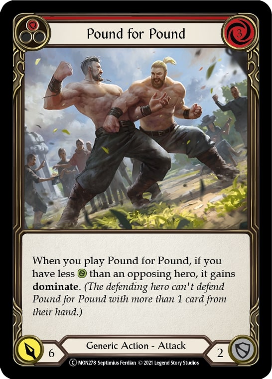 Pound for Pound (Red) - Rainbow Foil - Unlimited Edition