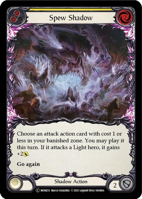 Spew Shadow (Yellow) - Rainbow Foil - Unlimited Edition