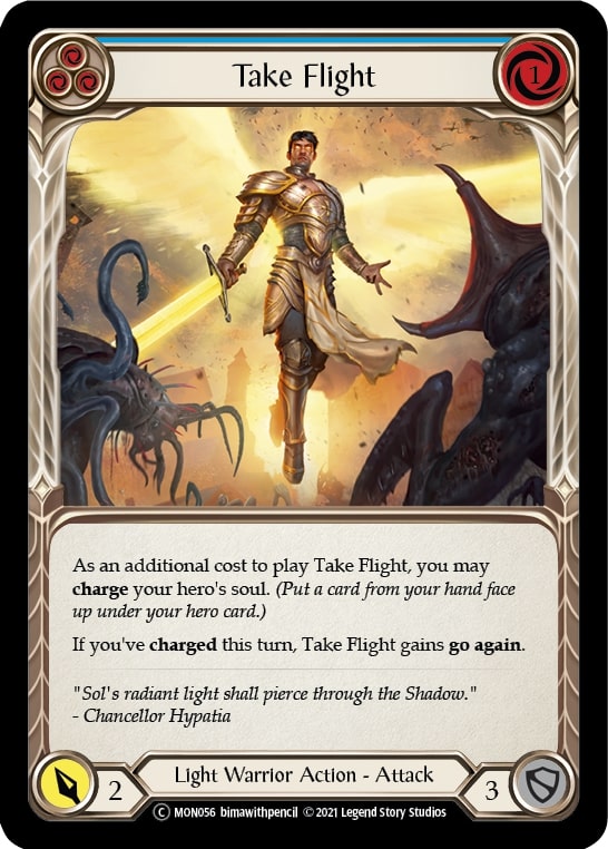 Take Flight (Blue) - Rainbow Foil - Unlimited Edition