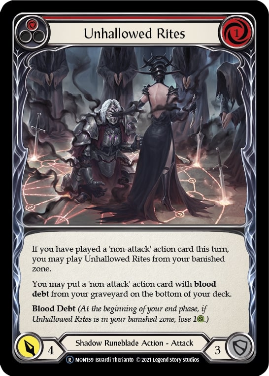 Unhallowed Rites (Red) - Rainbow Foil - Unlimited Edition