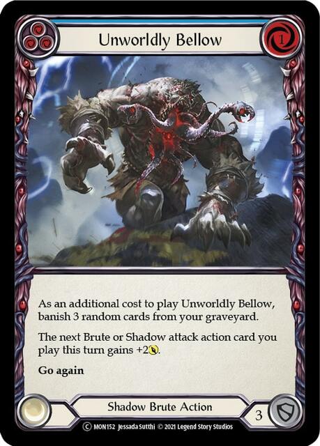 Unworldly Bellow (Blue) - Rainbow Foil - Unlimited Edition