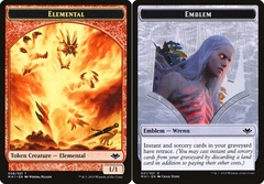 Elemental (008) // Emblem - Wrenn and Six (021) Double-sided Token