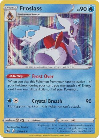 Froslass - 036/198 - Holographique Rare // Froslass - 036/198 - Holo Rare
