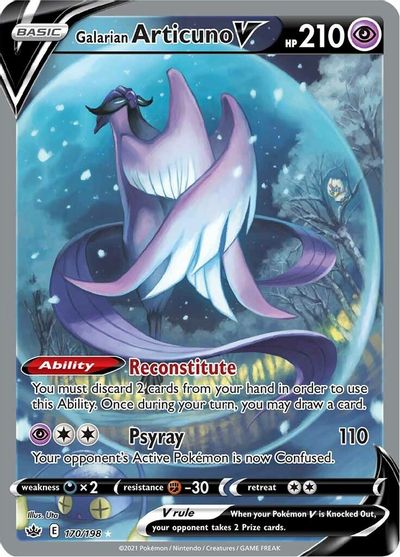 Galarian Articuno V - 170/198 - Full Art Ultra Rare // Galarian Articuno V - 170/198 - Full Art Ultra Rare Galarian Articuno V - 170/198 - Full Art Ultra Rare // Galarian Articuno V - 170/198 - Full Art Ultra Rare