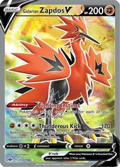 Galarian Zapdos V - 173/198 - Full Art Ultra Rare